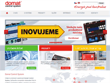 Tablet Screenshot of domat-int.com